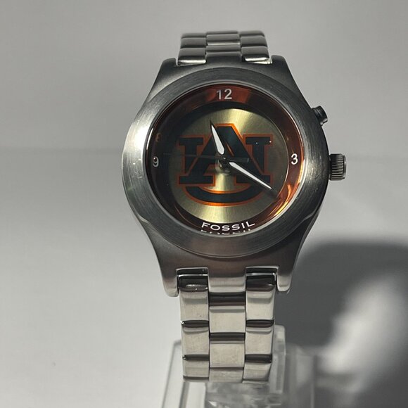Auburn Tigers NCAA Stainless-Steel Kaleido Watch by Fossil NEW (RARE) - Picture 2 of 6